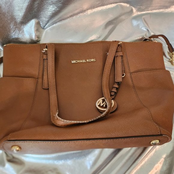 Michael Kors Handbags - Michael‎ Kors Brown Leather Tote Bag